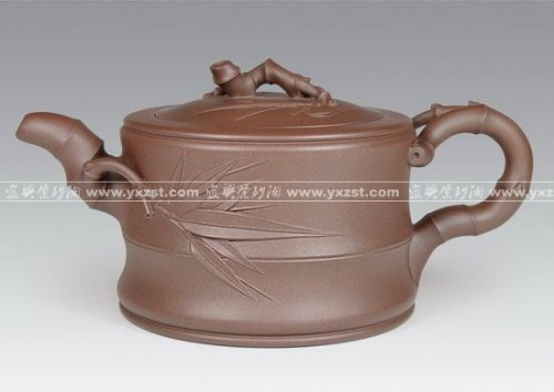 倪顺生紫砂壶 可心式竹段壶 拷贝 