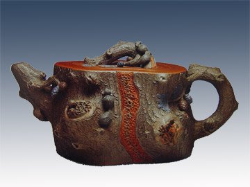 何道洪紫砂壶 磬松 