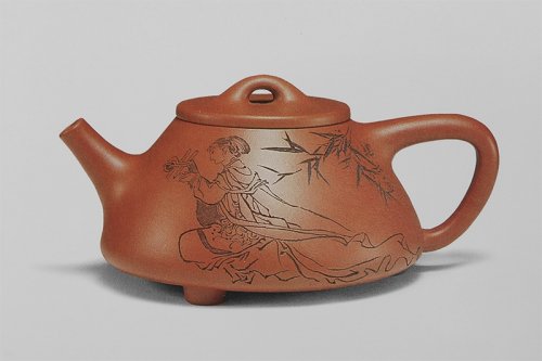 张红华紫砂壶 石瓢 
