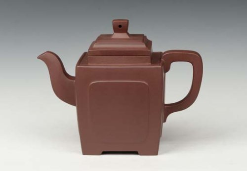 陈守波紫砂壶 线宽四方 