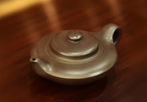 徐亚静紫砂壶 虚扁 