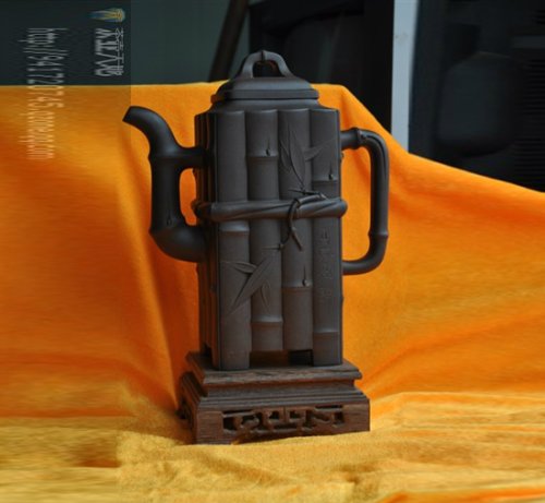 史胜军紫砂壶 高风亮竹 