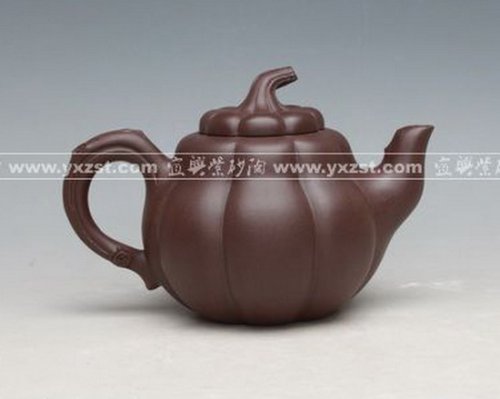 施月红紫砂壶 南瓜 