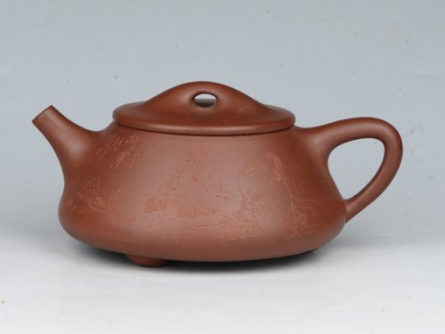 潘雪峰紫砂壶 大石瓢（全手工）容量：600cc 泥料：底槽清 