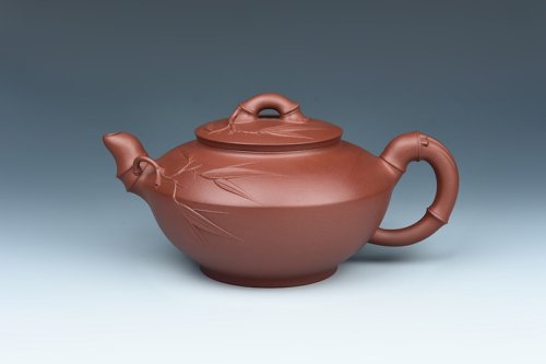 谈跃伟紫砂壶 汉竹壶 