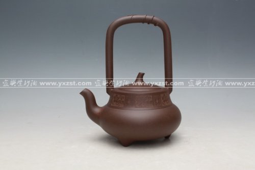 江晓燕紫砂壶 北瓜提梁 