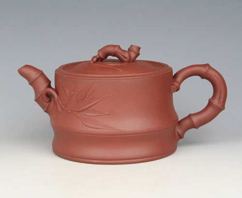 孙杰紫砂壶 竹段  