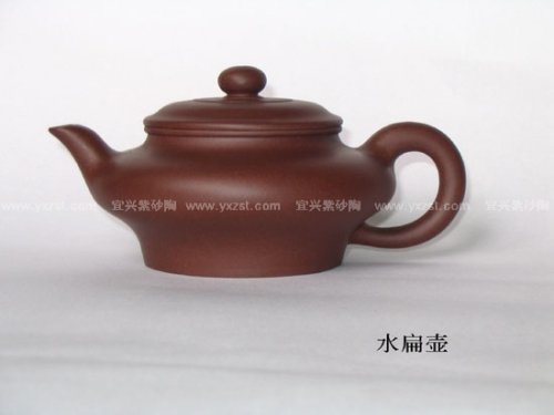 江晓颖紫砂壶 水扁壶 