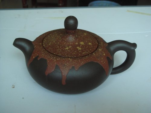 邹辉紫砂壶 水滴溶化 