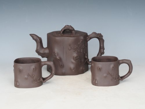 邵文紫砂壶 可心梅桩 