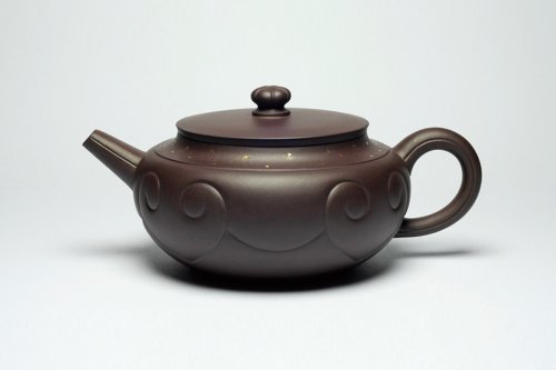 胡洪明紫砂壶 云肩如意 