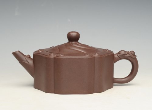 余立平紫砂壶 龙头如意 