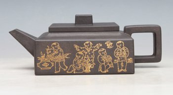 贺洪清紫砂壶 方山逸士 