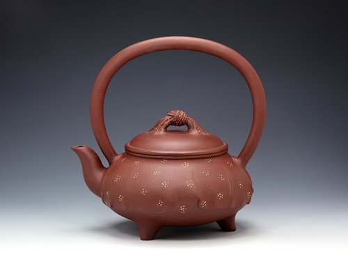 储峰紫砂壶 风韵提梁壶 