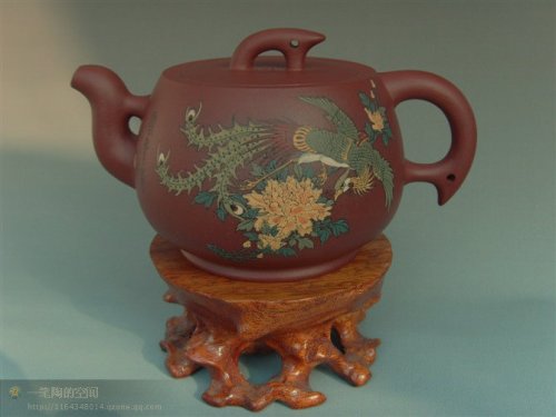 李经强紫砂壶 富贵朝凤 