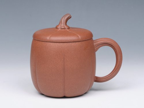 钱红月紫砂壶 南瓜杯 