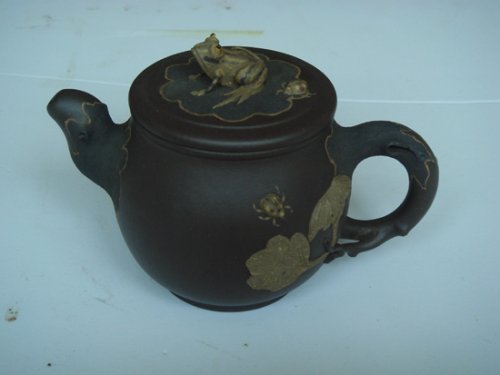 邹辉紫砂壶 青蛙高仰 