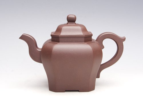 蒋亚萍紫砂壶 静穆 泥料：拼紫 