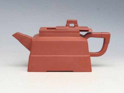 沈永娟紫砂壶 四方抽盖 副本 