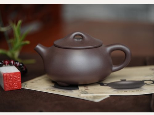 许敏芳紫砂壶 小石瓢 