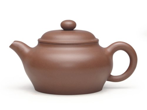 强建红紫砂壶 潘壶 