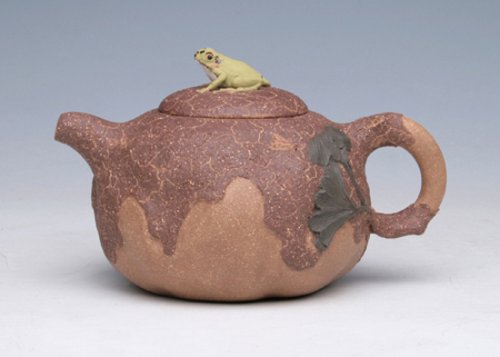 吴介春紫砂壶 树蛙供春小品 
