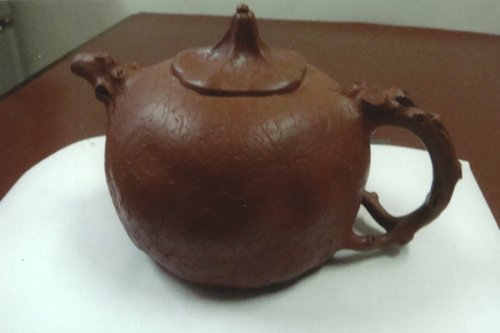 朱球紫砂壶 朱泥供春 副本 