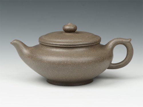 邵文紫砂壶 高虚扁 