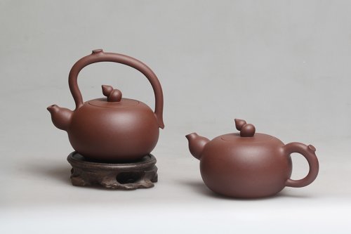 王新妹紫砂壶 葫芦兄弟 