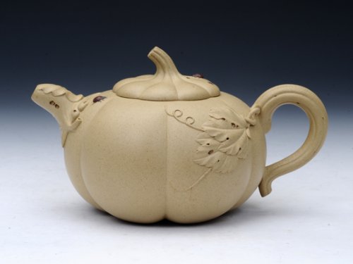 朱水芬紫砂壶 瓢虫瓜趣 