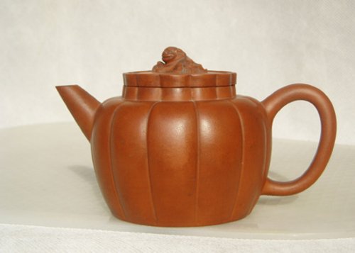 蒋惠娟紫砂壶 狮盖 