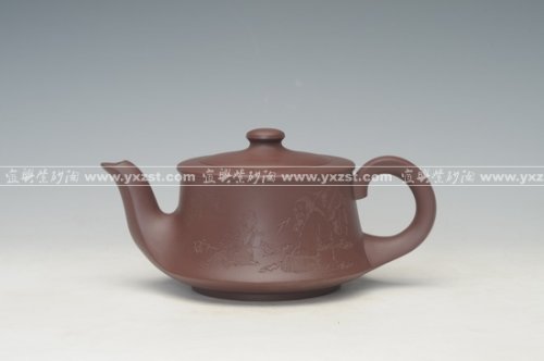王亚平紫砂壶 地曲 