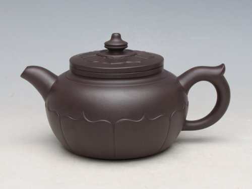 董建平紫砂壶 菱花 