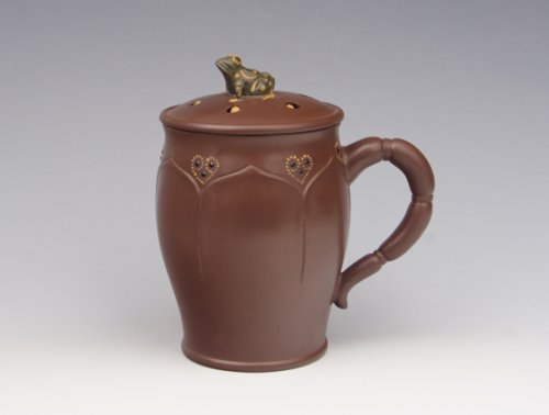 许海中紫砂壶 荷叶青蛙 