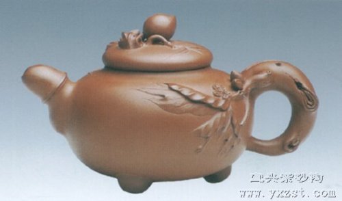 朱建伟紫砂壶 红桃壶 