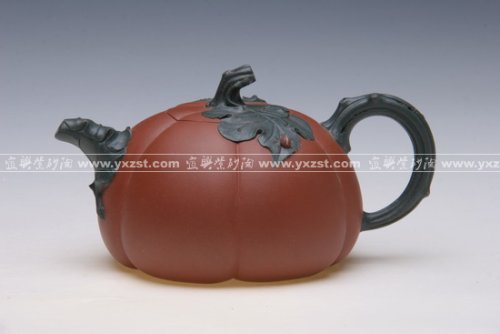 储彩琴紫砂壶 手工双色南瓜 