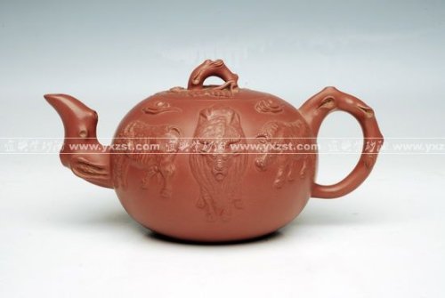 吴春海紫砂壶 五牛祥瑞 