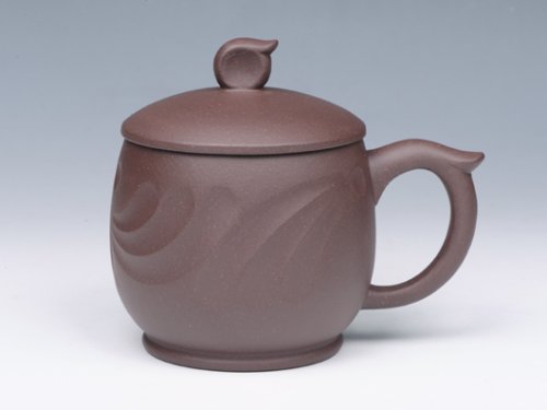 钱红月紫砂壶 浪花杯 