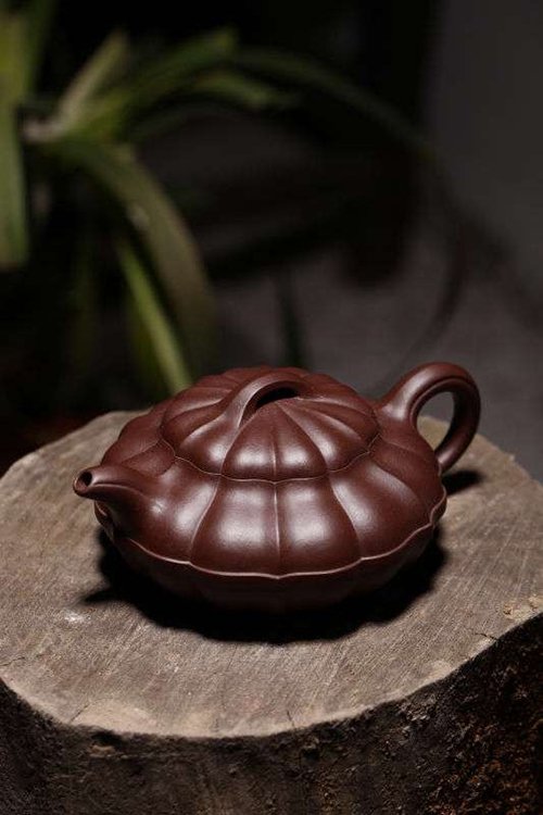 丁旭升紫砂壶 合菱 