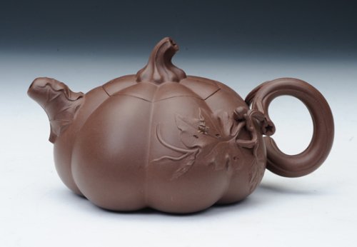 王玮紫砂壶 南瓜壶 
