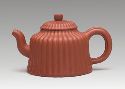 狄新陶紫砂壶 金菊 