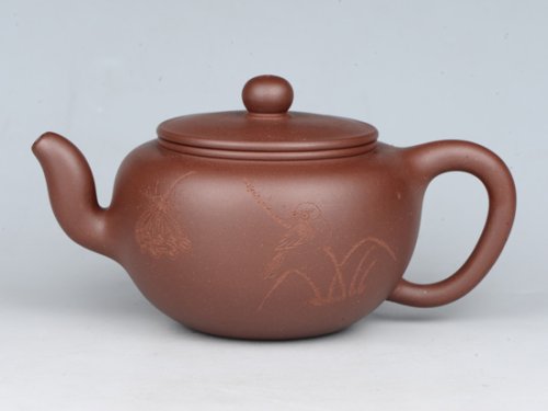 潘雪峰紫砂壶 明月 容量：250cc  泥料：紫泥 