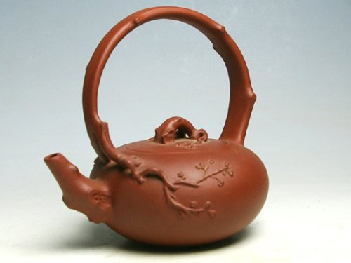 郭超刚紫砂壶 梅花提梁 