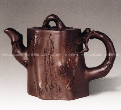 储立之紫砂壶 梅花三弄壶 