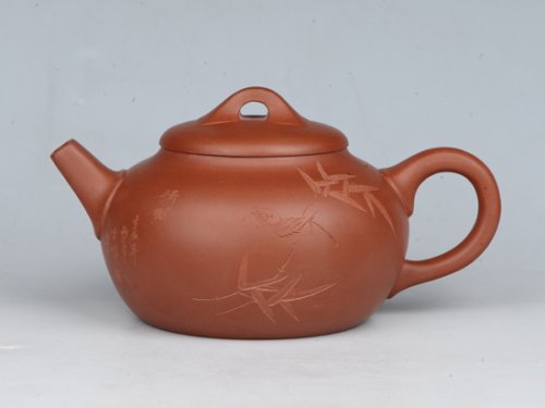 潘雪峰紫砂壶 雅韵  容量：200cc  泥料：小红泥 