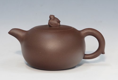 吴青紫砂壶 福在眼前 