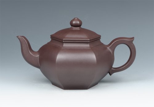 戴建明紫砂壶 六方笑樱 