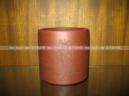 王欢紫砂壶 大笔筒 