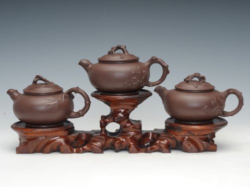 余颖紫砂壶 岁寒三友 