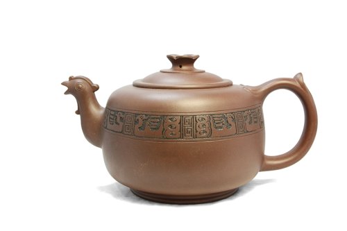 沈遽华紫砂壶 孔雀茶壶 